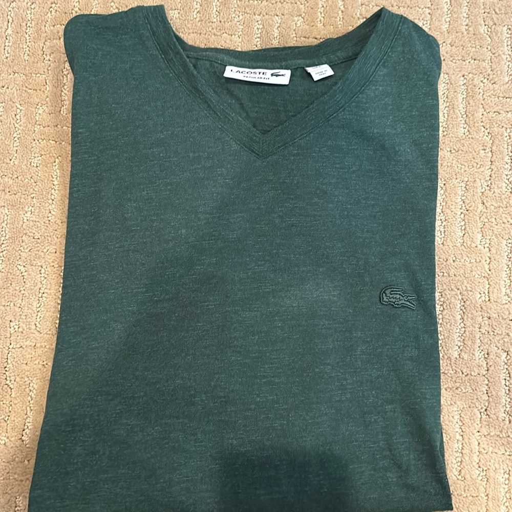 Lacoste men’s v neck tee